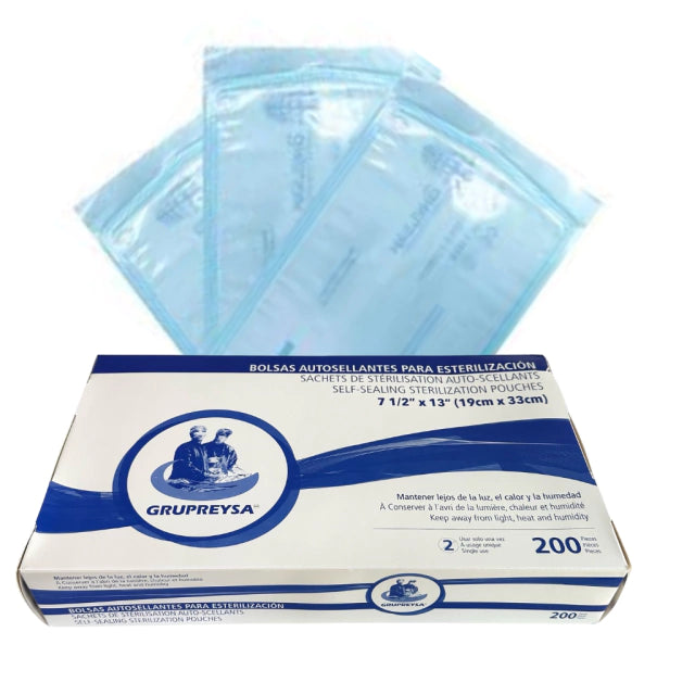 CAJA BOLSA PARA ESTERILIZAR GRUPEYSA 19X33CM
