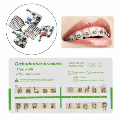 BRACKETS ORTHODONTICS MINI ROTH .022