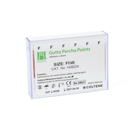 PUNTAS DE GUTTA PERCHA HYGIENIC F