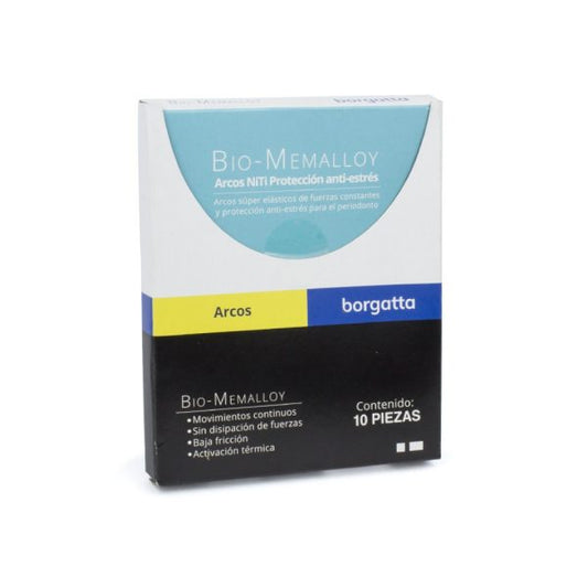 ARCO BIO-MEMALLOY BORGATTA .017 X .025 OVOID ARCH POR PIEZA