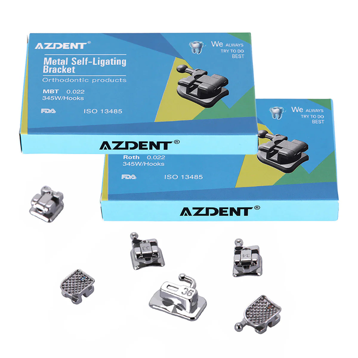 BRACKET AUTOLIGADO MBT .022 AZDENT