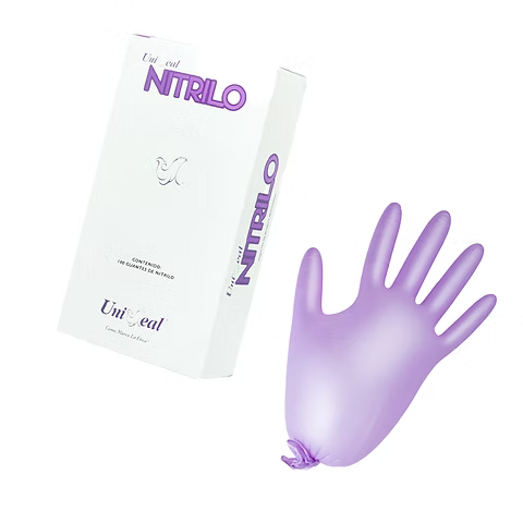 GUANTES DE NITRILO LILA CH