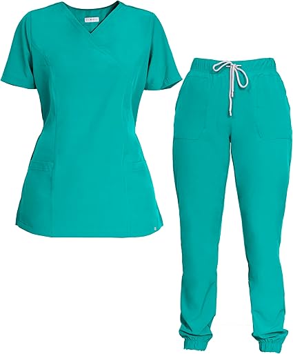 CONJUNTO QUIRURGICO COLOR TURQUESA MUJER T-GRANDE
