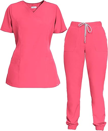 CONJUNTO QUIRURGICO COLOR ROSADO MUJER T-GRANDE