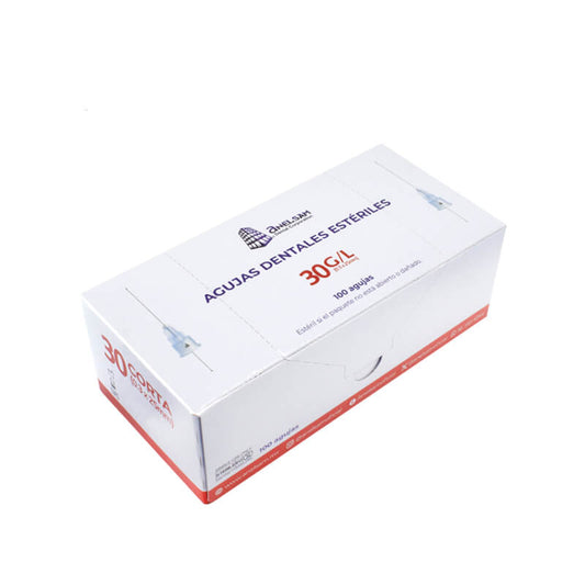 CAJA DE AGUJA ANELSAM ESTERIL DE 30G/L (0.3 X 25MM)