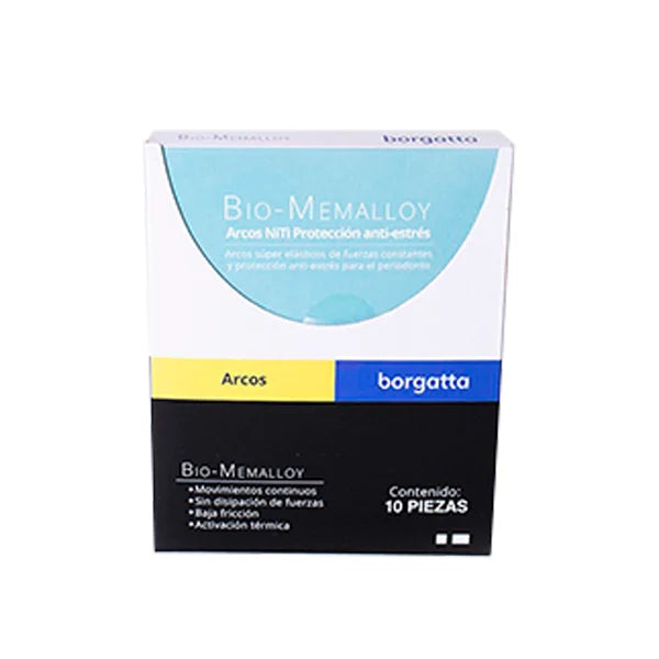 ARCO BIOMEMALLOY .012  BORGATTA OVOID ARCH U POR PIEZA