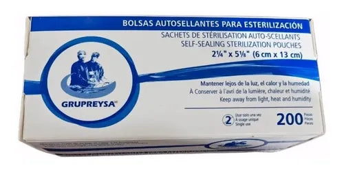 BOLSA PARA ESTERILIZAR 6X13 GRUPREYSA Pza