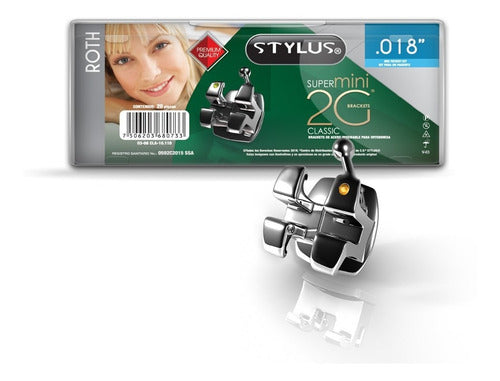 BRACKETS SUPER MINI ROTH .018 CLASSIC 2G STYLUS
