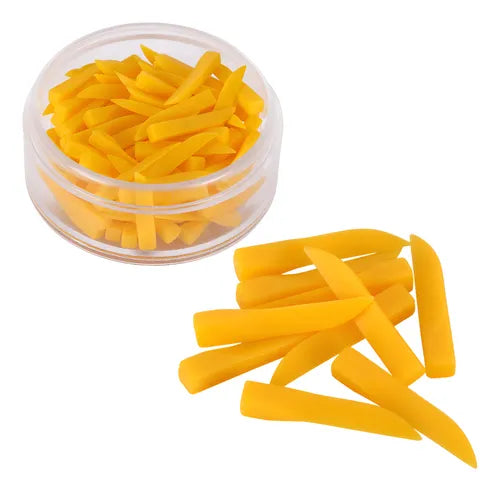 CUÑAS DE PLASTICO AMARILLAS