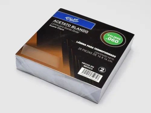 Acetato blando suave-claro calibre .060 por pieza VALDI