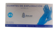 Guantes de exploración de nitrilo ANELSAM 100 piezas XCH color Azul