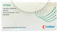 XYON lidocaína/epinefrina inyectable INIBSA
