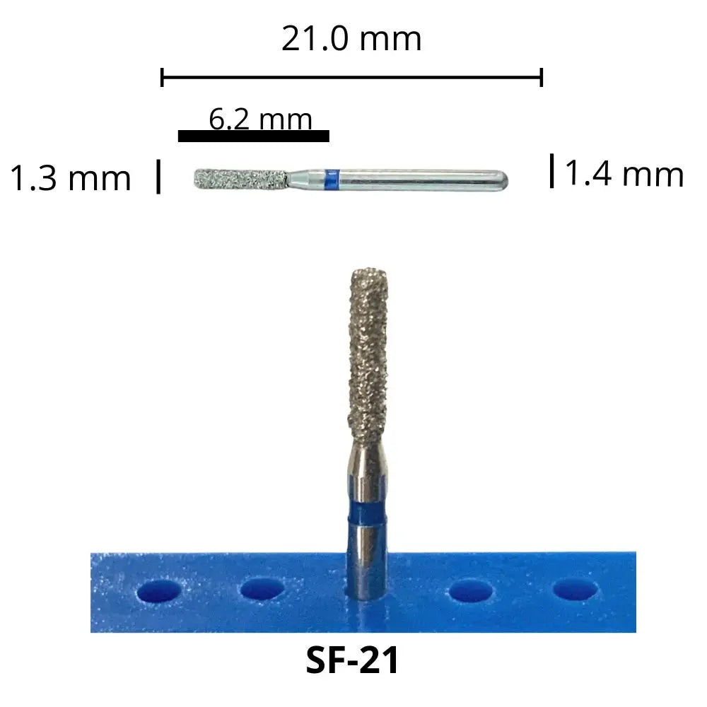 FRESA DE DIAMANTE AZUL CILINDRICA SF-21 Pza