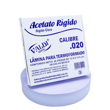 ACETATO RIGIDO CLARO CALIBRE .020 VALDI DENTAL