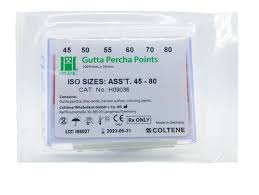 PUNTAS DE GUTTA PERCHA HYGIENIC 2DA SERIE 45-80