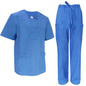 CONJUNTO QUIRURGICO COLOR AZUL CLARO HOMBRE T- MEDIANA
